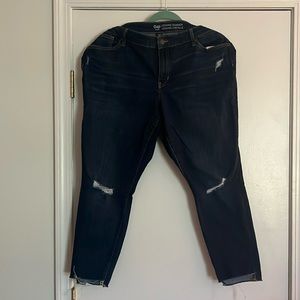 Gap distressed skinny jeans